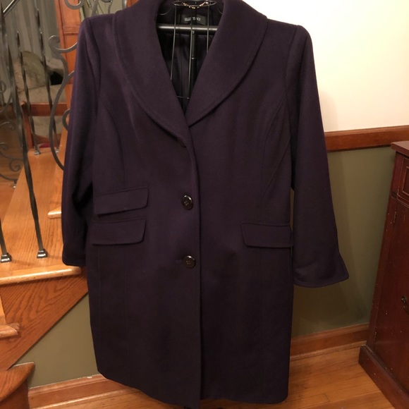 Ellen Tracy Jackets & Blazers - Ellen Tracy Plum Coat 3X